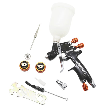 1.2MM Air Spray Gun Kit with 1.0MM Nozzle, Mixing Cup & Adapter