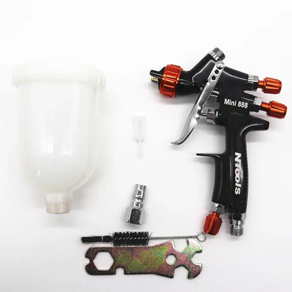 1.2MM Air Spray Gun Kit with 1.0MM Nozzle, Mixing Cup & Adapter