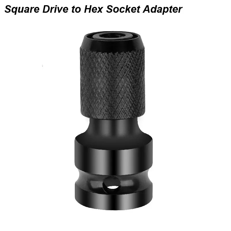 Electric Wrench: 1/2" to 1/4" Hex Socket Adapter