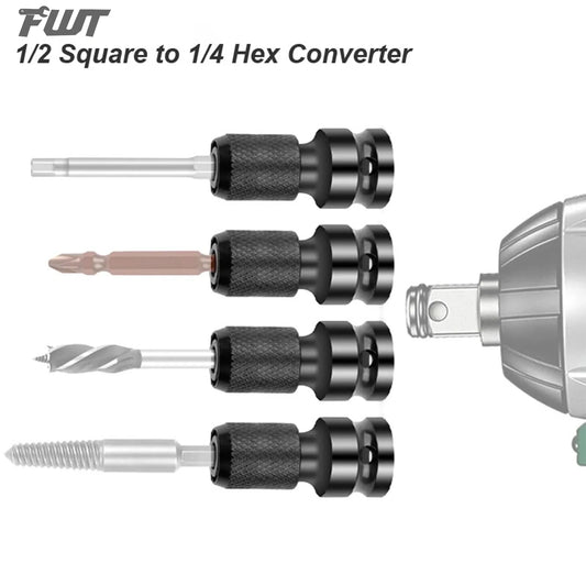Electric Wrench: 1/2" to 1/4" Hex Socket Adapter