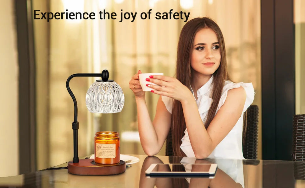 110V/230V Bedside Lamp – Adjustable Candle Warmer