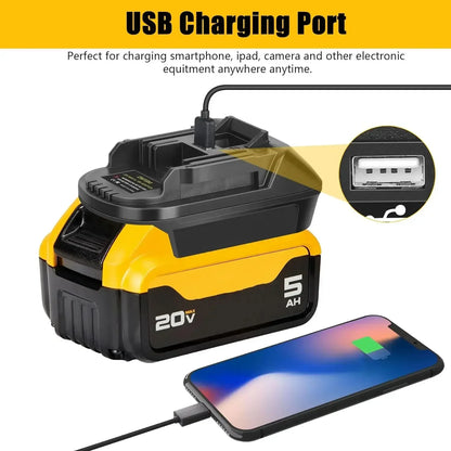 DM18M Milwaukee 18V to Dewalt 20V Li-ion & Makita 18V Adapter