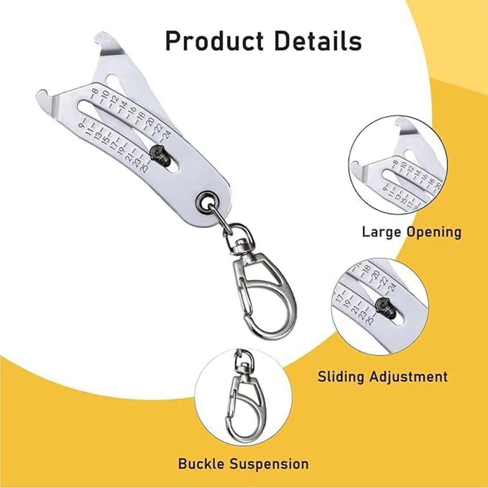 Bolt Size Finder Keychain — Portable Thread Gauge