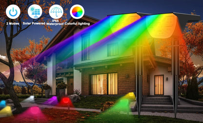 Outdoor Solar LED Landscape Spotlight (72/68 LEDs) IP65, 3 Modes