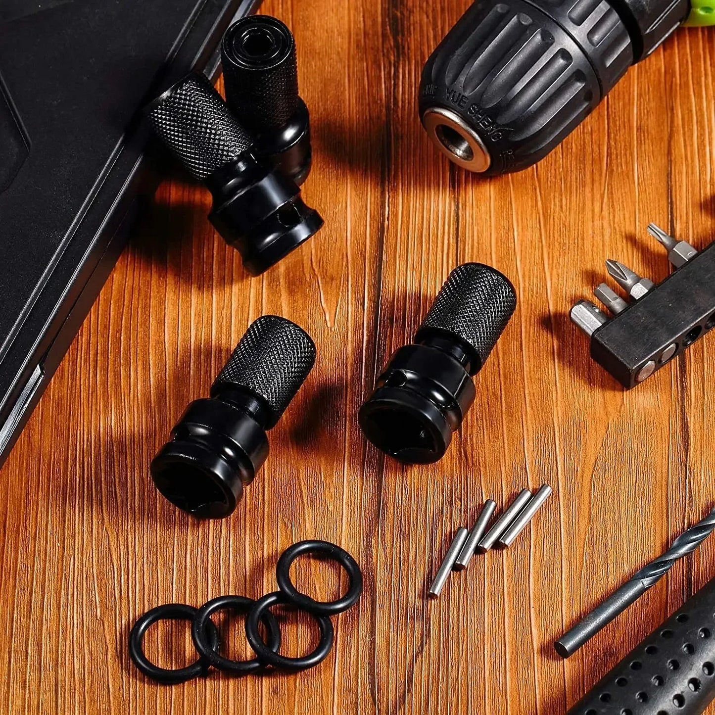 Electric Wrench: 1/2" to 1/4" Hex Socket Adapter