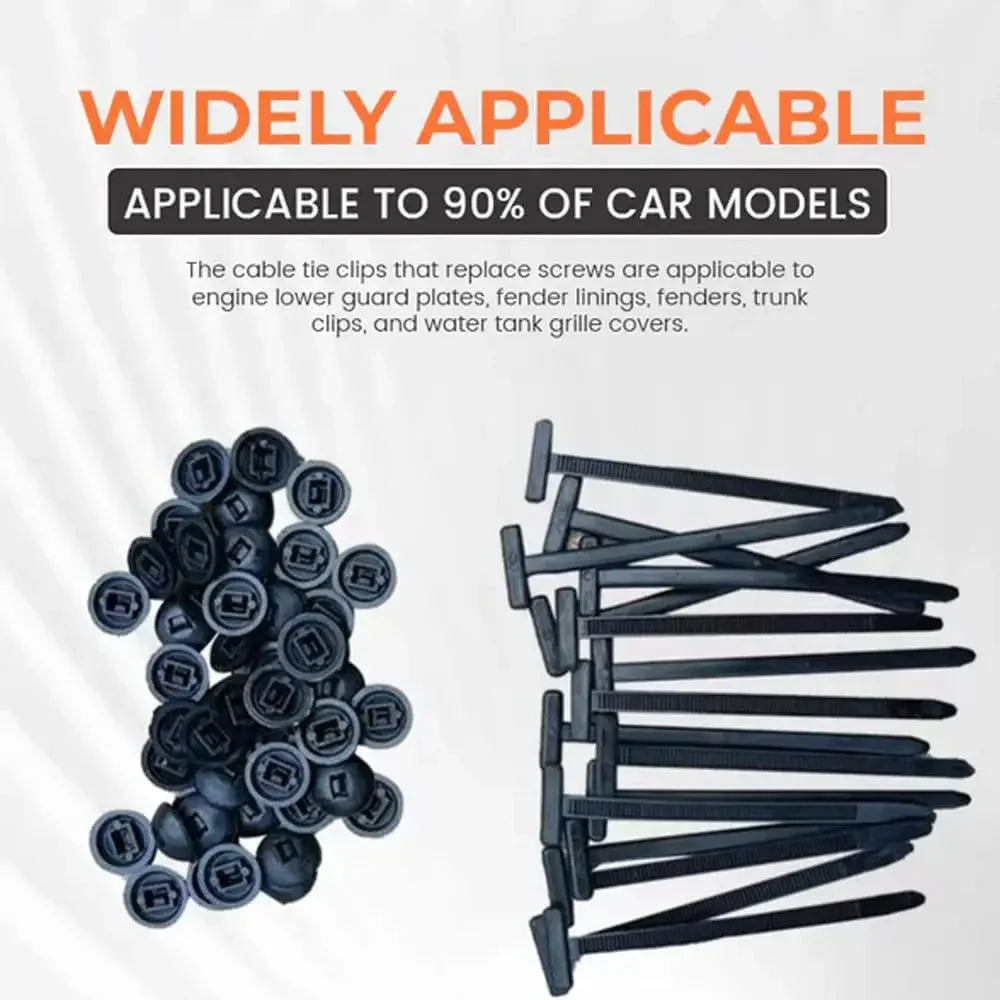Nylon Universal Cable Tie Buckle | Heavy-Duty Self-Locking Zip Ties