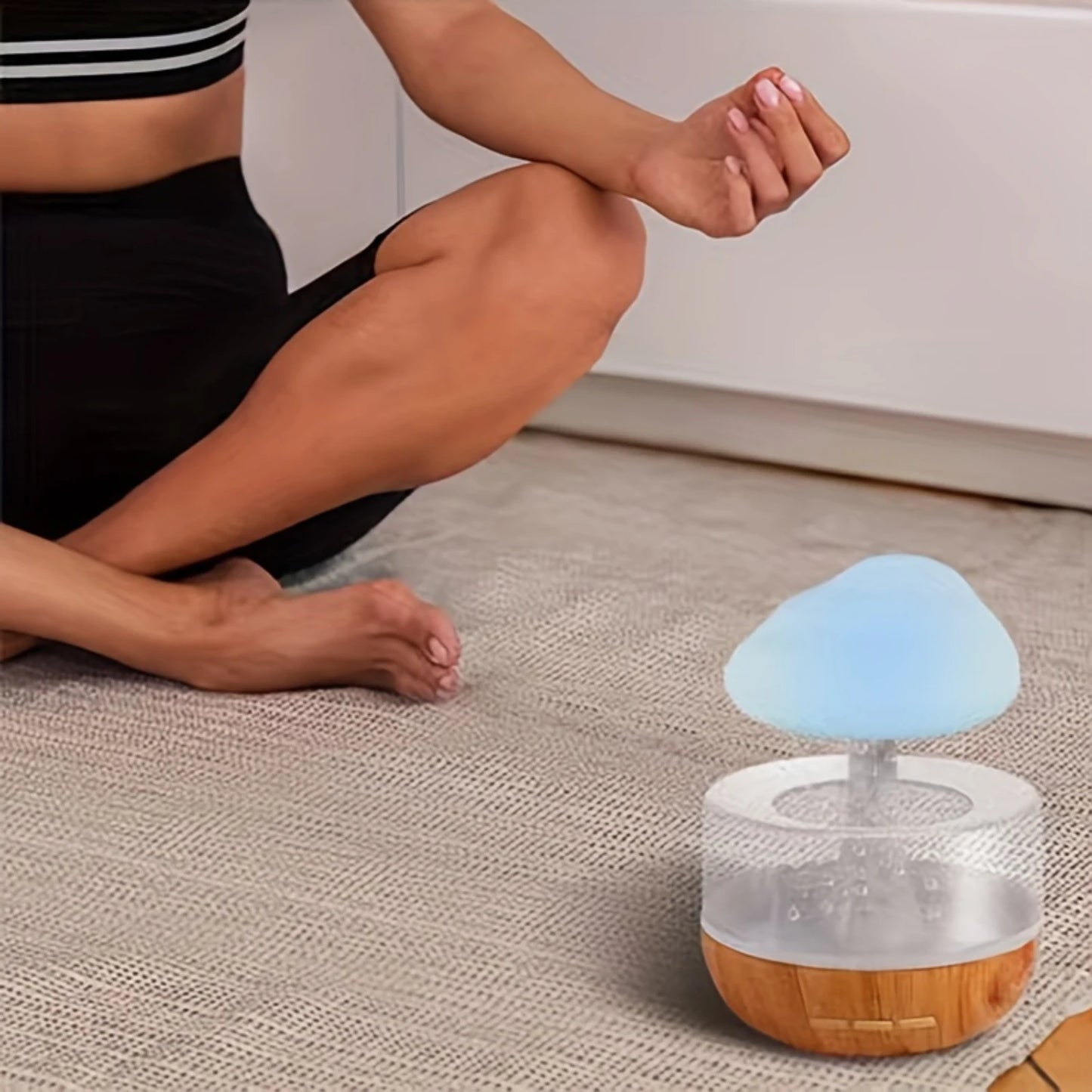 Cloud Rain Mushroom Light – 7 Color Atmosphere Lamp, Humidifier, Aromatherapy