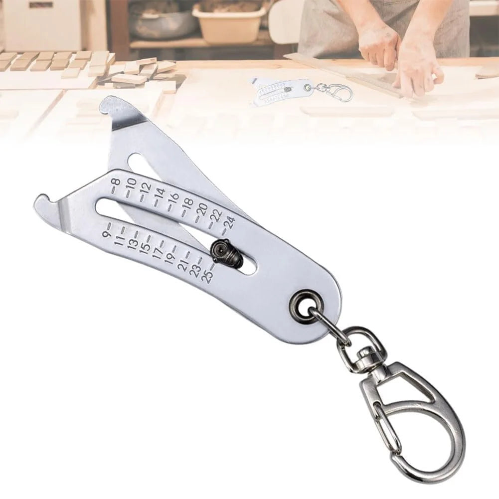 Bolt Size Finder Keychain — Portable Thread Gauge