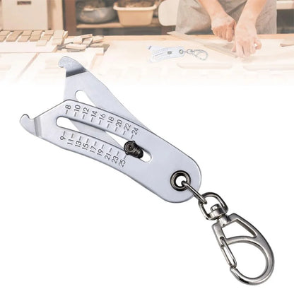 Bolt Size Finder Keychain — Portable Thread Gauge