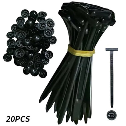 Nylon Universal Cable Tie Buckle | Heavy-Duty Self-Locking Zip Ties