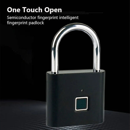 1 Sec Unlock USB Fingerprint Padlock