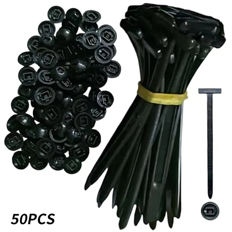Nylon Universal Cable Tie Buckle | Heavy-Duty Self-Locking Zip Ties