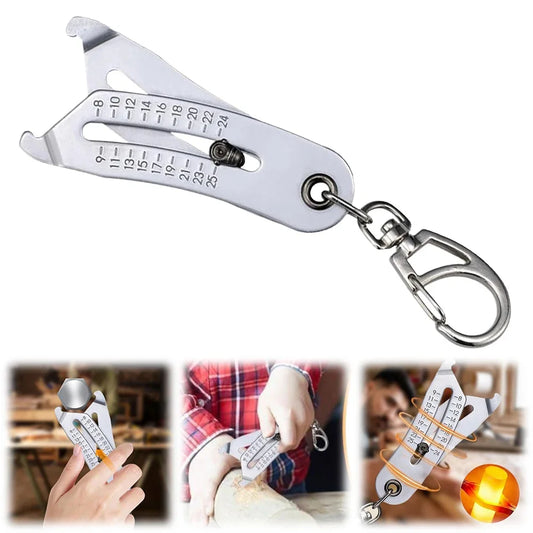 Bolt Size Finder Keychain — Portable Thread Gauge