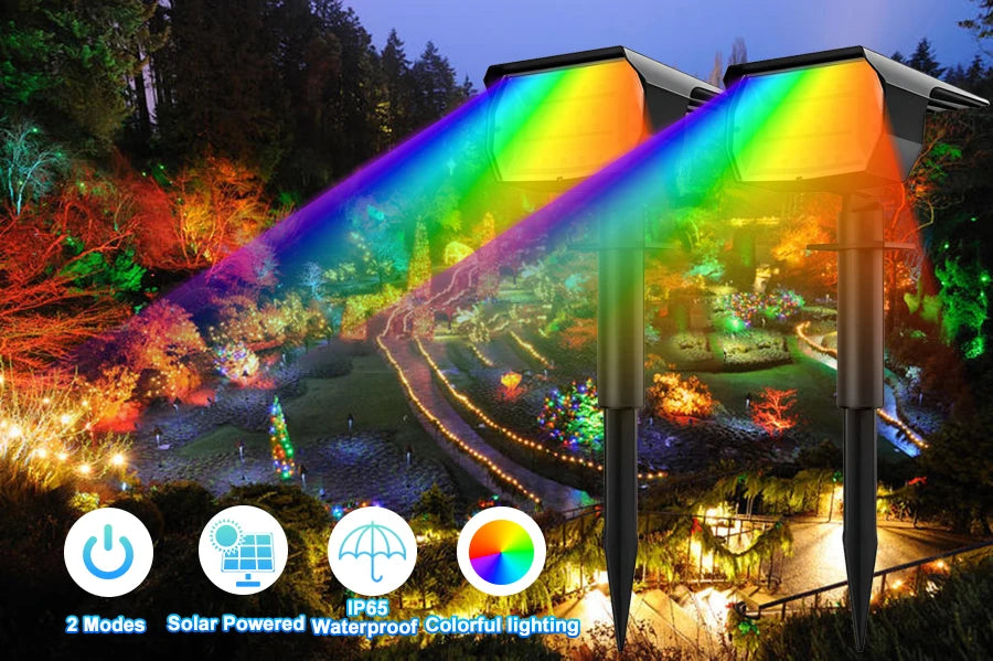 Outdoor Solar LED Landscape Spotlight (72/68 LEDs) IP65, 3 Modes