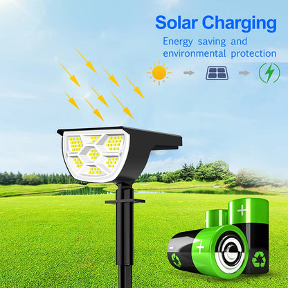 Outdoor Solar LED Landscape Spotlight (72/68 LEDs) IP65, 3 Modes