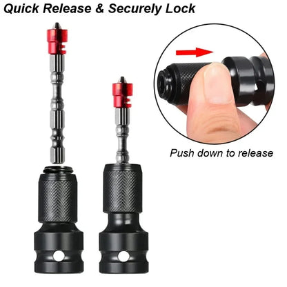Electric Wrench: 1/2" to 1/4" Hex Socket Adapter