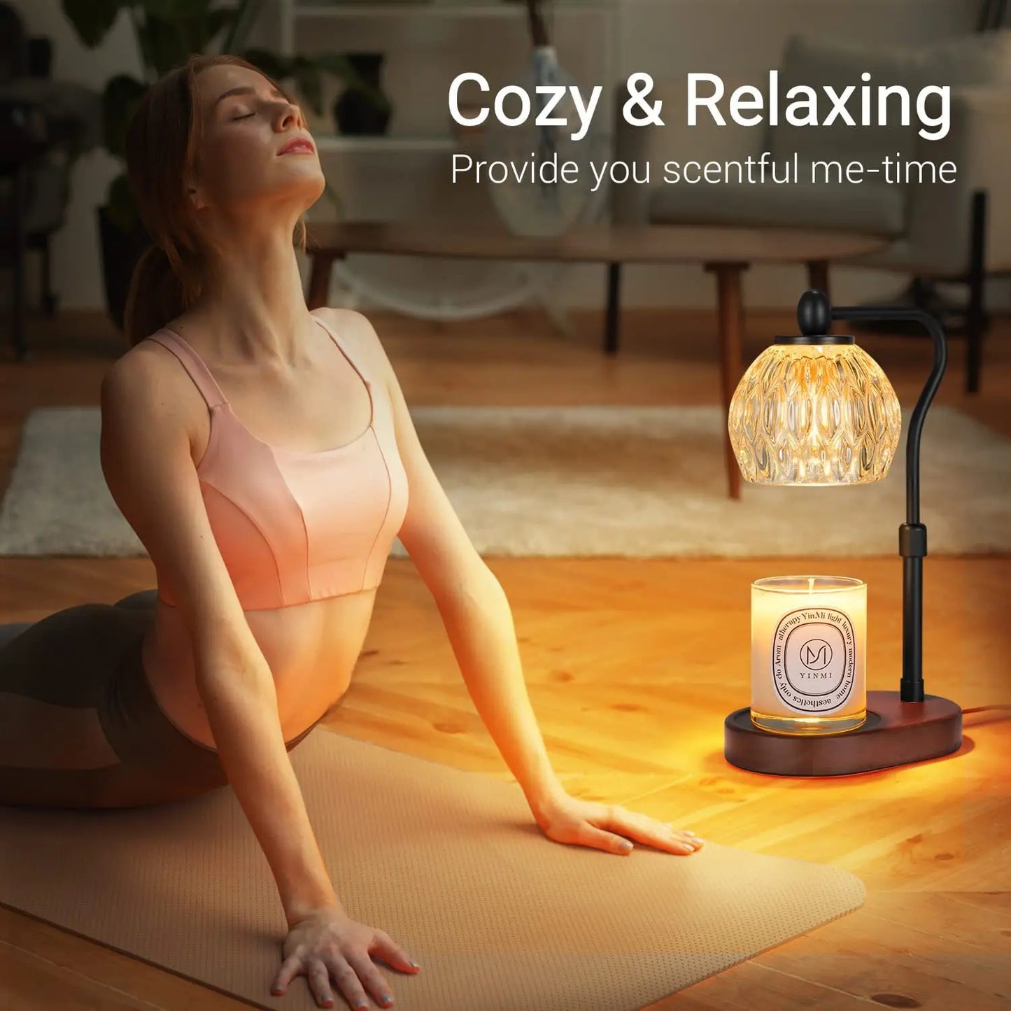 110V/230V Bedside Lamp – Adjustable Candle Warmer