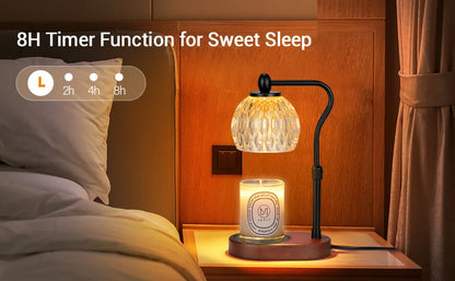 110V/230V Bedside Lamp – Adjustable Candle Warmer