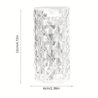 Rose Crystal Bedside Lamp – Romantic LED Nightstand Decor
