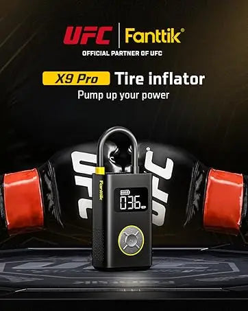 X9 Pro Electric Tire Pump — 1 Min Inflate, Digital Gauge, 150PS