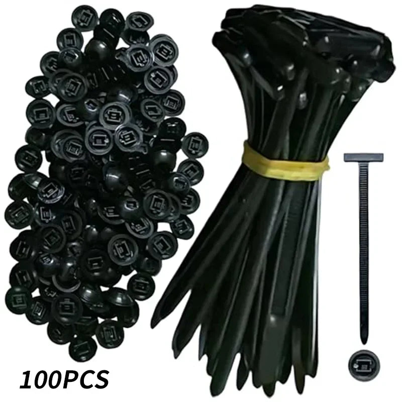 Nylon Universal Cable Tie Buckle | Heavy-Duty Self-Locking Zip Ties