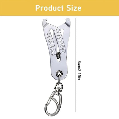 Bolt Size Finder Keychain — Portable Thread Gauge