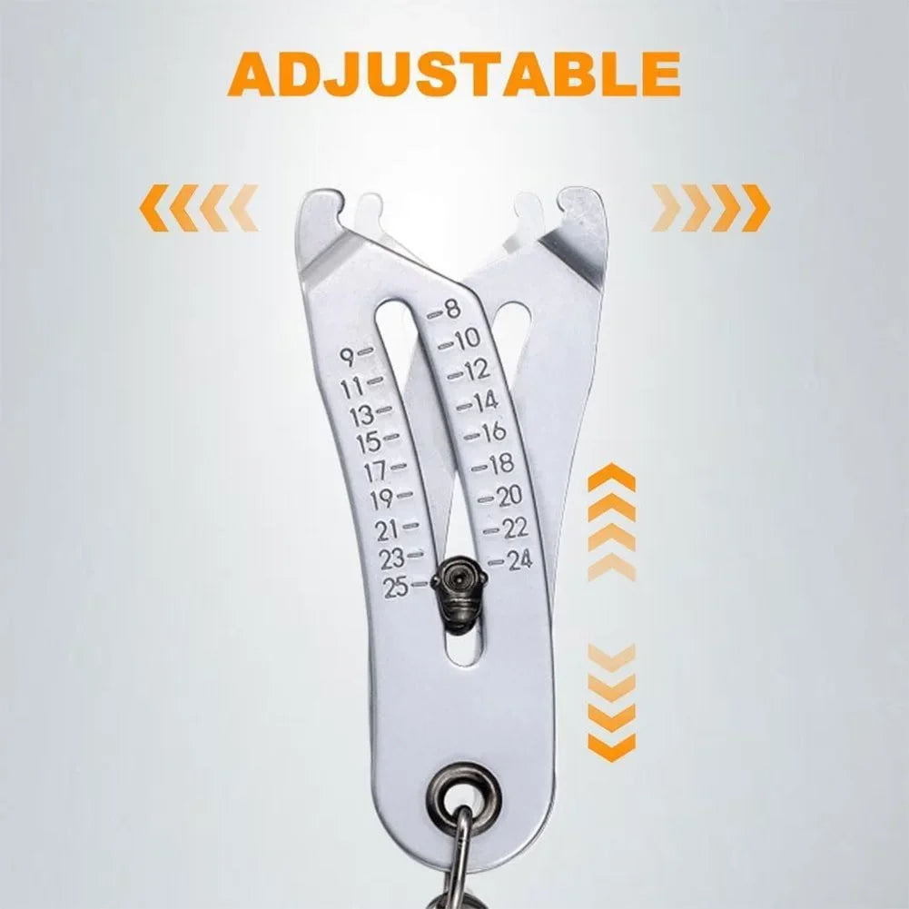 Bolt Size Finder Keychain — Portable Thread Gauge