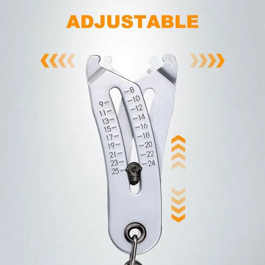 Bolt Size Finder Keychain — Portable Thread Gauge