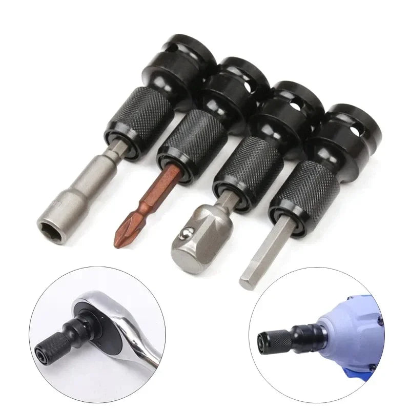 Electric Wrench: 1/2" to 1/4" Hex Socket Adapter