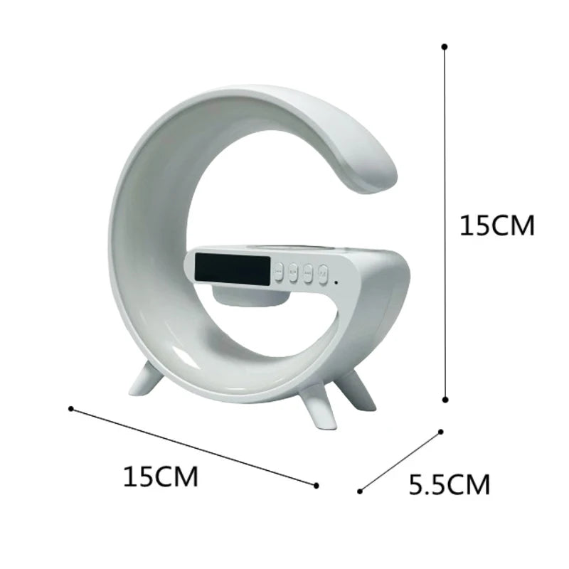 Sunrise Alarm Clock with 15W Wireless Charger & Bluetooth Speaker