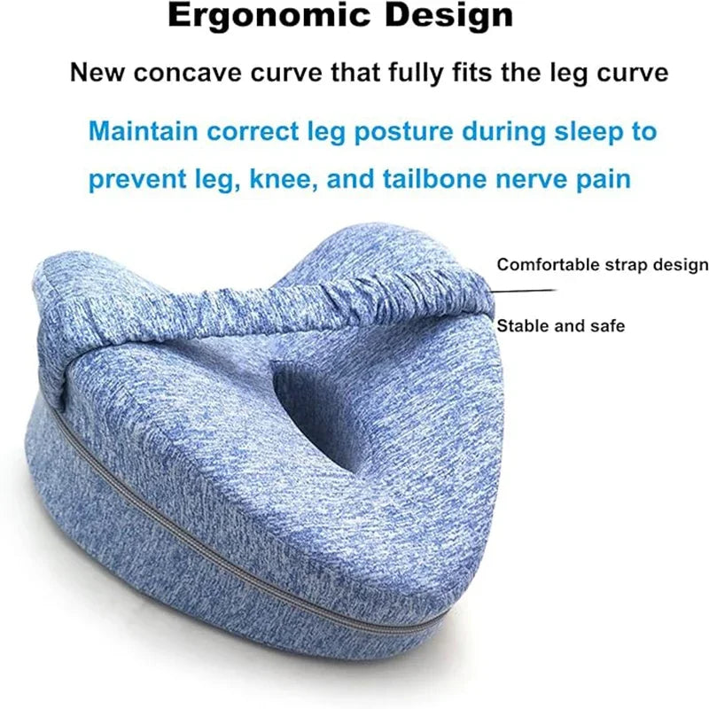Foam Memory Knee Pillow for Side Sleepers — Ergonomic Pain Relief