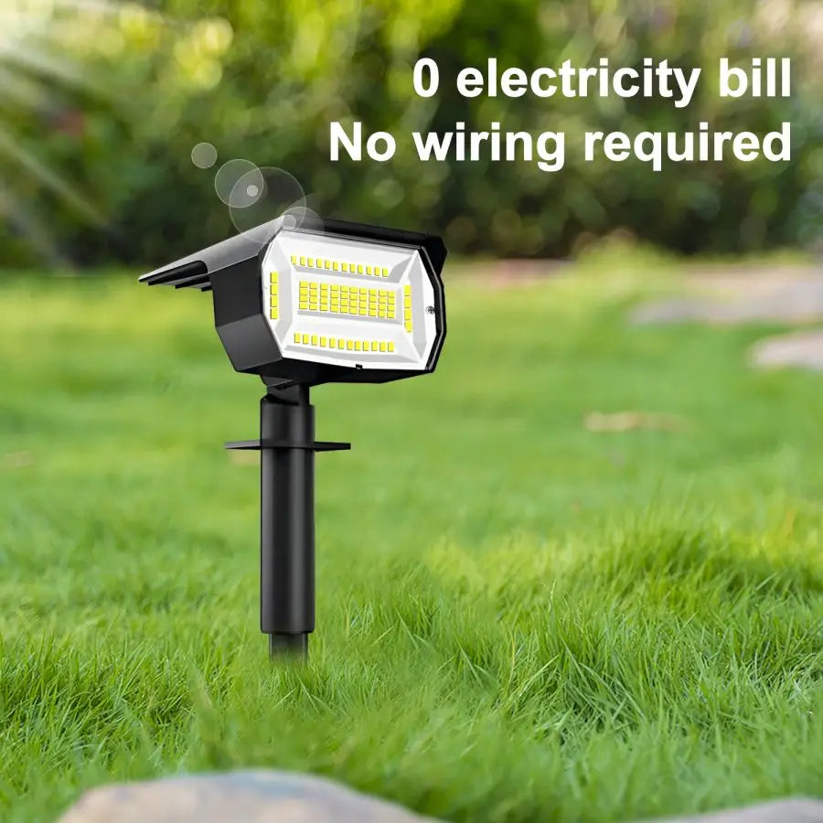 Outdoor Solar LED Landscape Spotlight (72/68 LEDs) IP65, 3 Modes