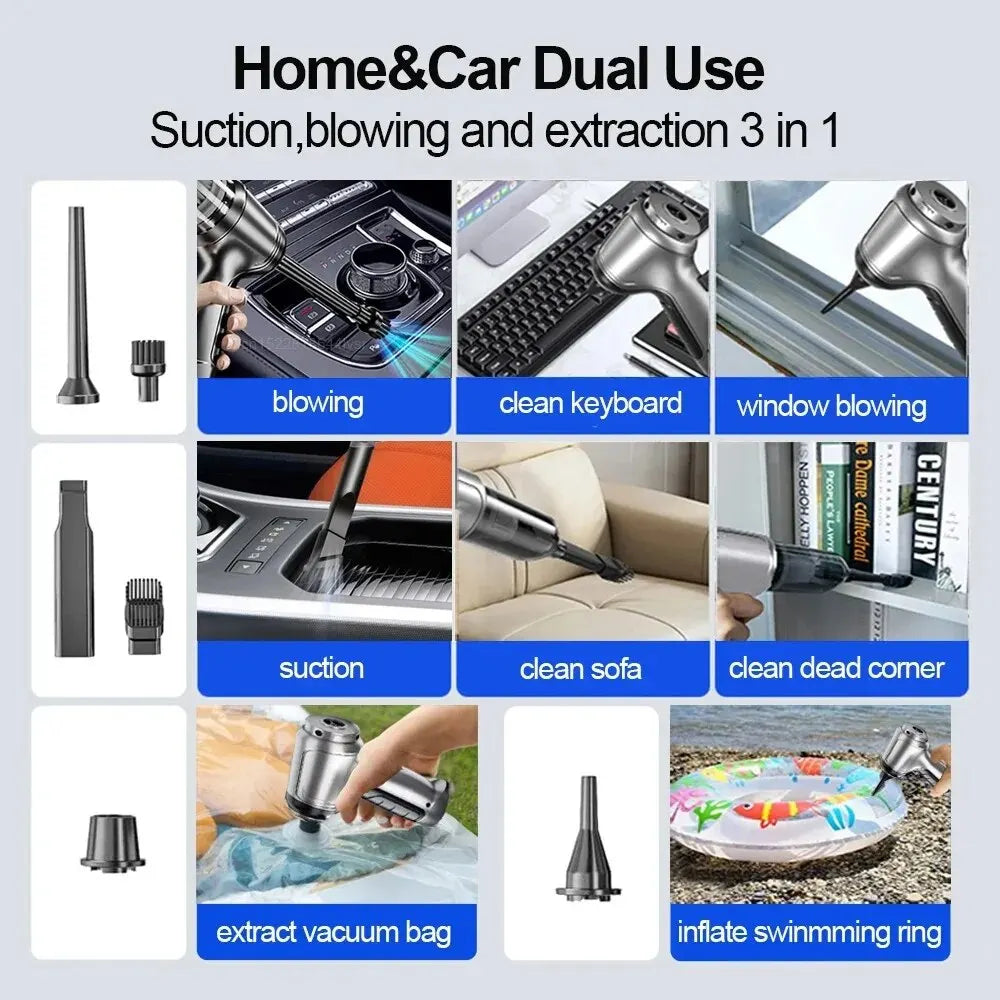 Wireless 4-in-1 Car & Home Vacuum