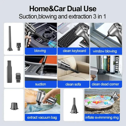Wireless 4-in-1 Car & Home Vacuum